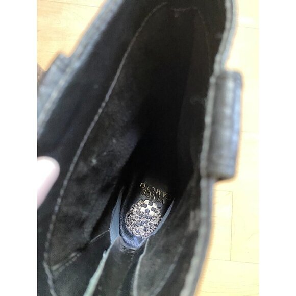 Vince Camuto Women's "Zeldina" black buble lamb boot sz 7.5 *zip stuck - Picture 6 of 8